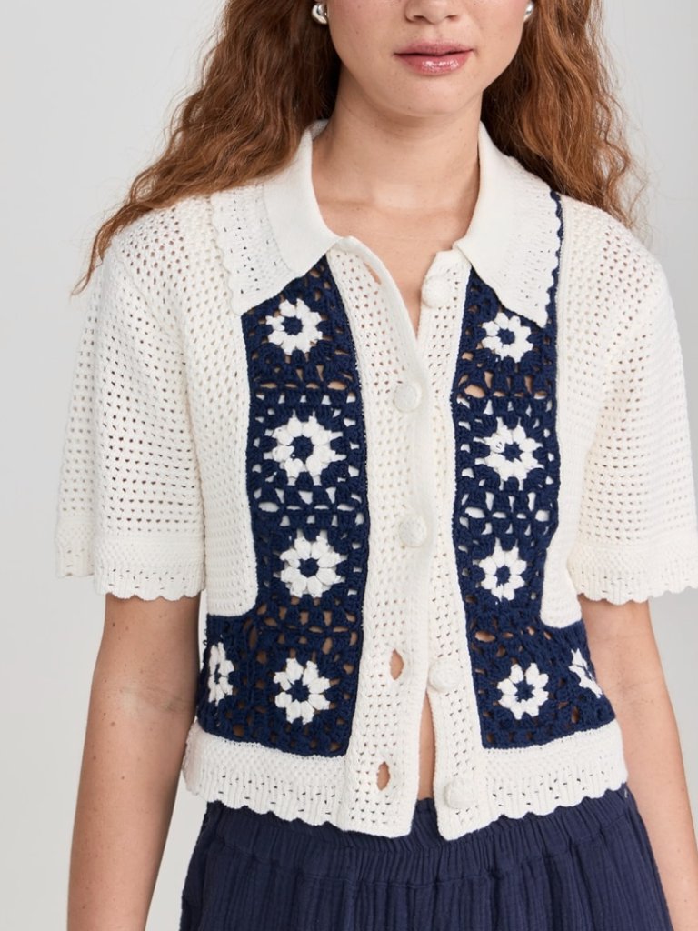 Rails Crochet Top, Large